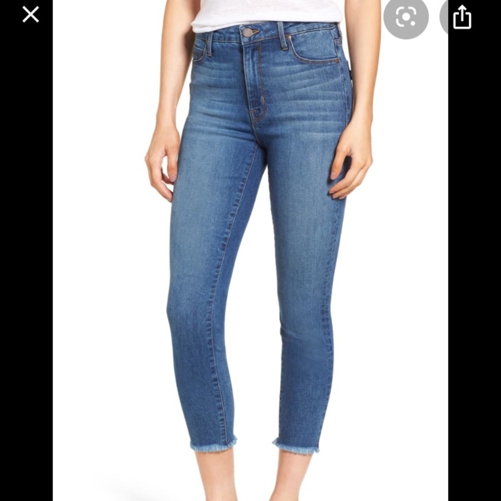 Parker smith bombshell skinny frayed hem jeans